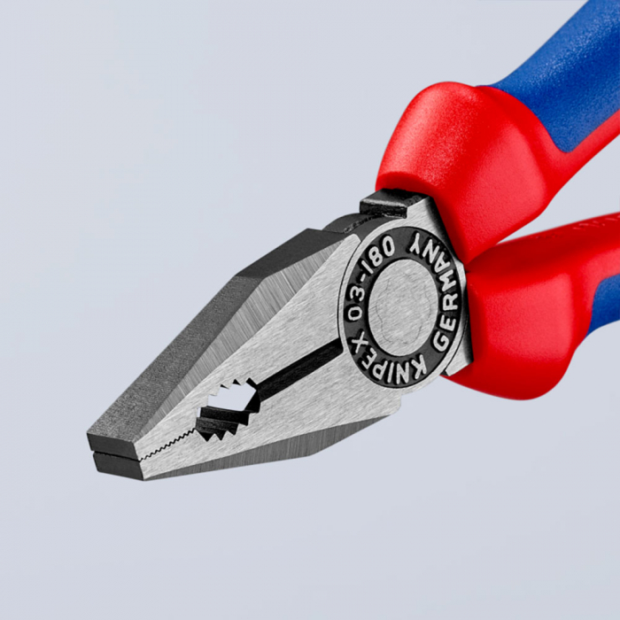 Combined patent pliers, large lever, multicomponent handle, 180mm, KNIPEX 03 02 180 [8]