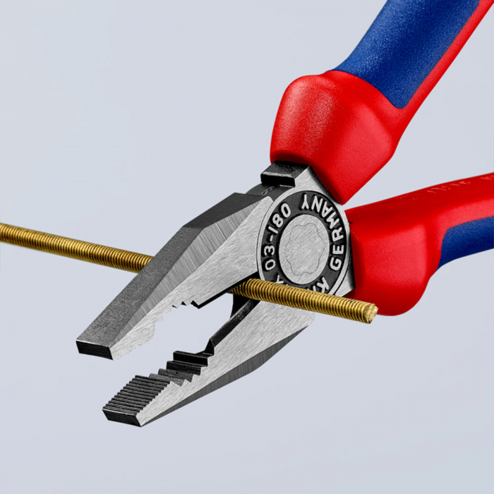 Combined patent pliers, large lever, multicomponent handle, 180mm, KNIPEX 03 02 180 [2]