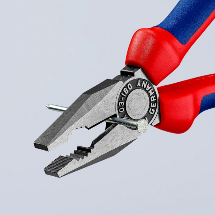 Combined patent pliers, large lever, multicomponent handle, 180mm, KNIPEX 03 02 180 [7]
