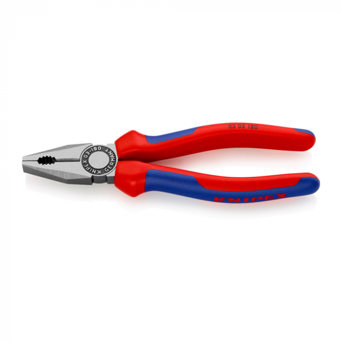 Combined patent pliers, large lever, multicomponent handle, 180mm, KNIPEX 03 02 180 [10]