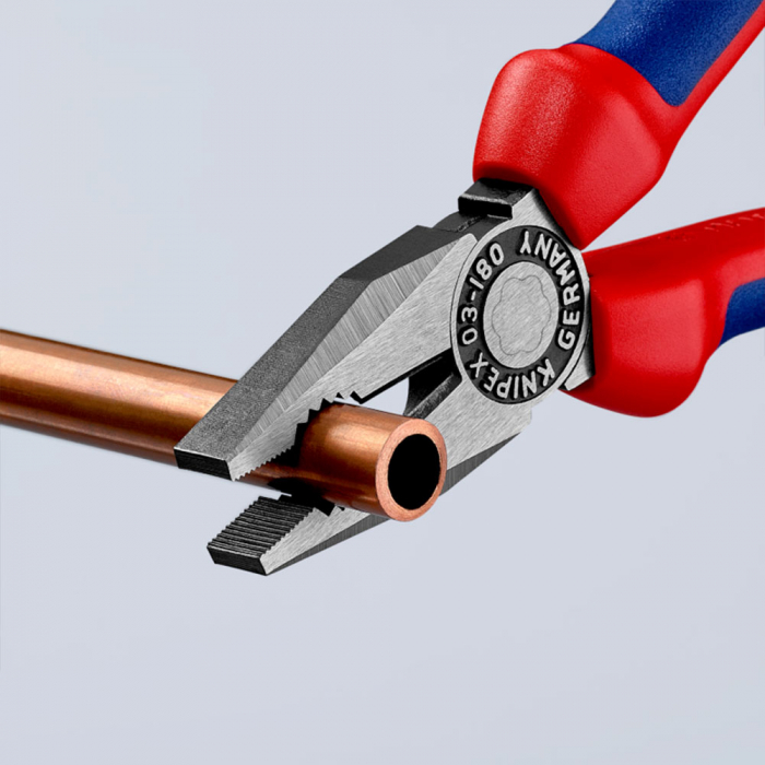 Combined patent pliers, large lever, multicomponent handle, 180mm, KNIPEX 03 02 180 [3]