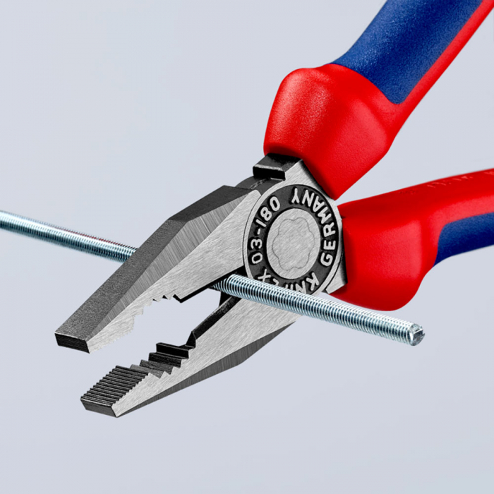Combined patent pliers, large lever, multicomponent handle, 180mm, KNIPEX 03 02 180 [6]