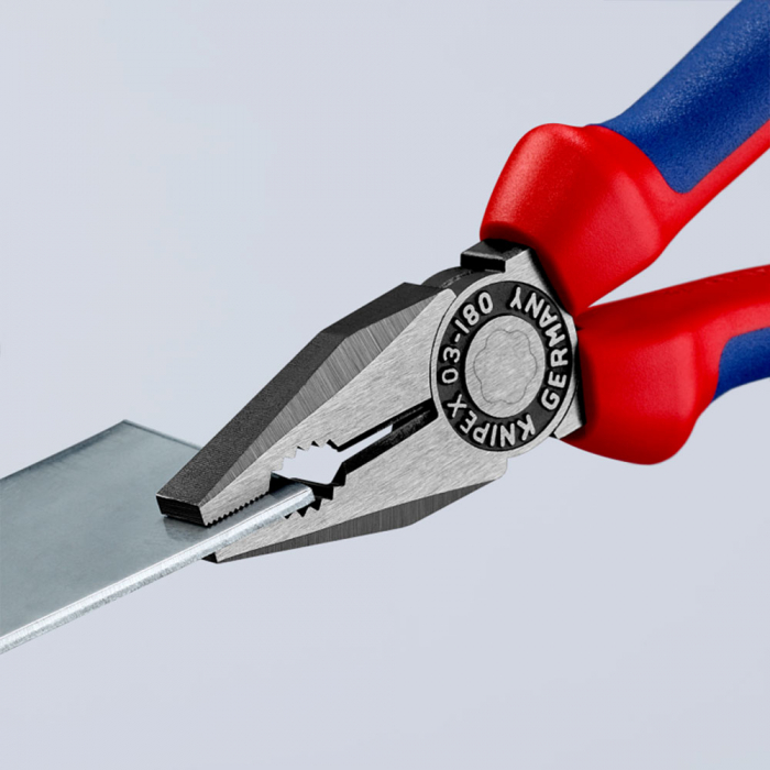 Combined patent pliers, large lever, multicomponent handle, 180mm, KNIPEX 03 02 180 [5]