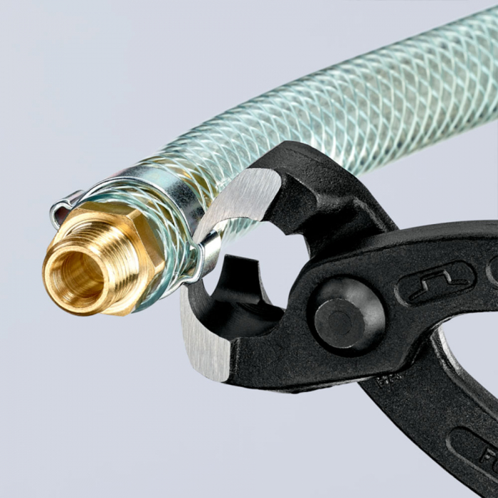 Cleste pentru cleme de prin­dere cu urechi, maner plastic, 220mm,  KNIPEX 10 99 I220 [11]