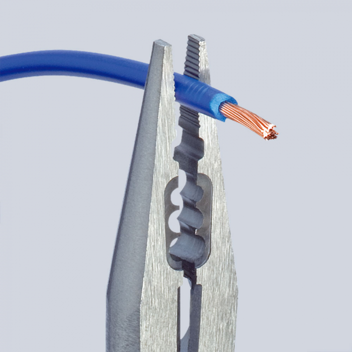 Cleste de cablaj, cromat, maner multicomponent, pentru electricieni, 160mm,  KNIPEX 13 05 160 [3]