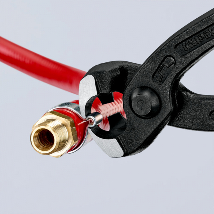 Cleste pentru cleme de prin­dere cu urechi, maner plastic, 220mm,  KNIPEX 10 99 I220 [6]