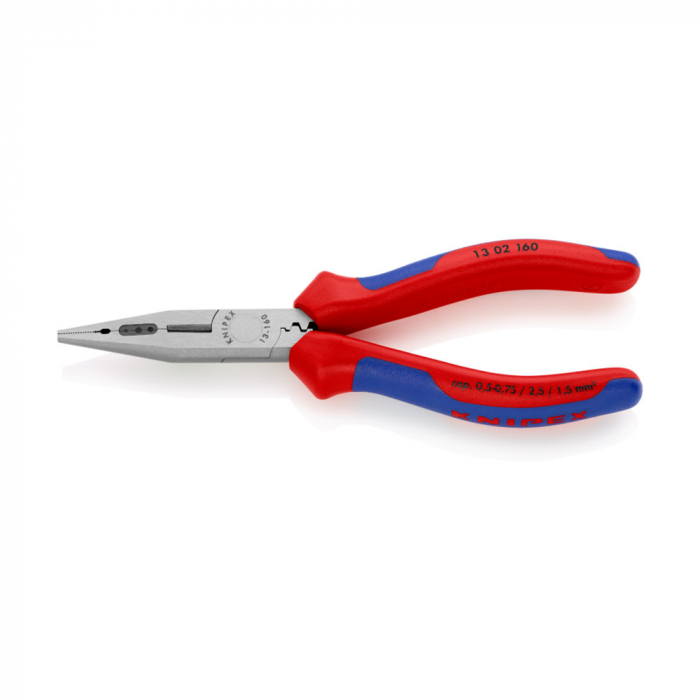 Wiring pliers, multi-component handle, for electricians, 160mm, KNIPEX 13 02 160 [8]