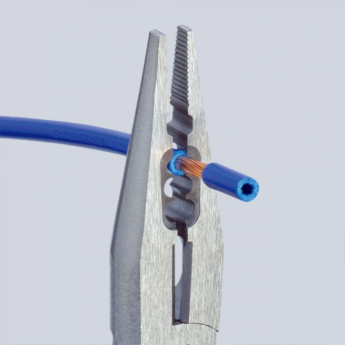 Cleste de cablaj, cromat, maner multicomponent, pentru electricieni, 160mm,  KNIPEX 13 05 160 [4]