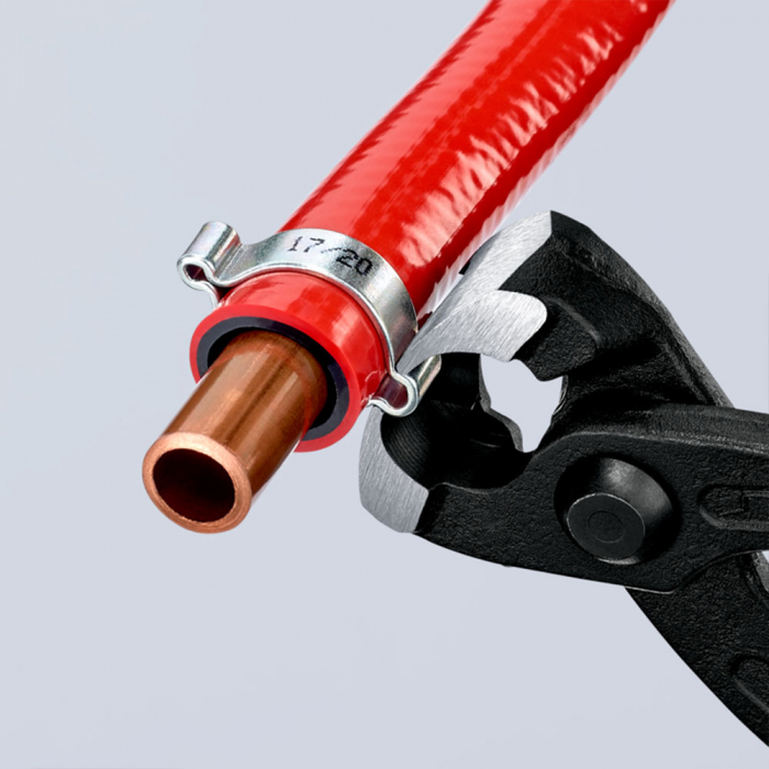 Cleste pentru cleme de prin­dere cu urechi, maner plastic, 220mm,  KNIPEX 10 99 I220 [7]