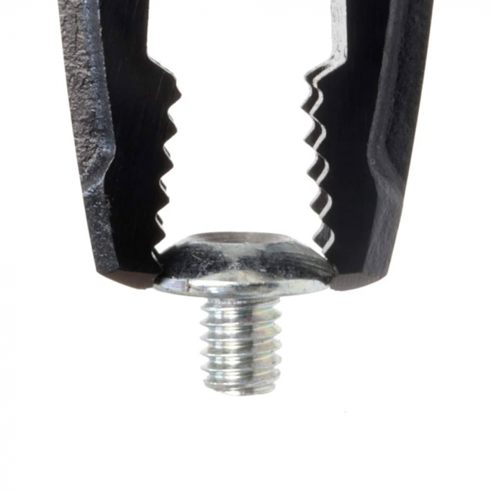 ENGINEER PZ-33 Pliers Jaws Vertical Teeth Extraction of Screws Damaged Head, 160 mm, black finish, strap hole, Made in Japan [5]