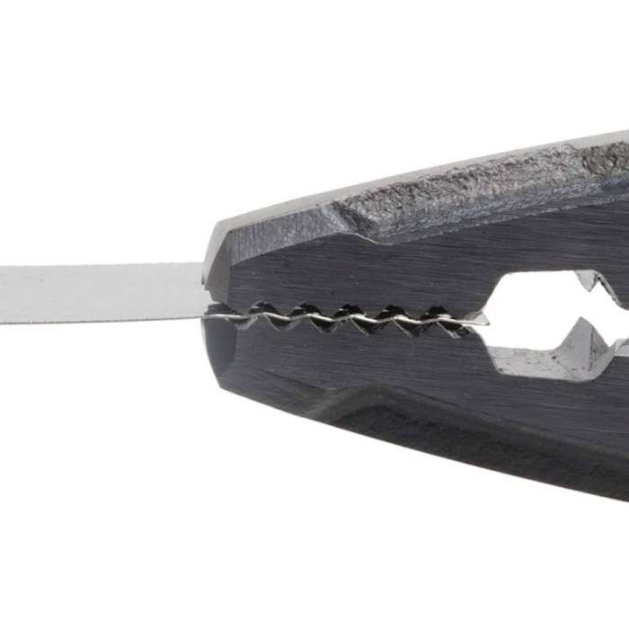 ENGINEER PZ-33 Pliers Jaws Vertical Teeth Extraction of Screws Damaged Head, 160 mm, black finish, strap hole, Made in Japan [9]