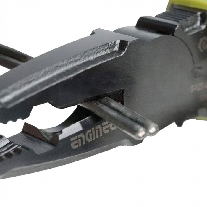 ENGINEER PZ-33 Pliers Jaws Vertical Teeth Extraction of Screws Damaged Head, 160 mm, black finish, strap hole, Made in Japan [8]