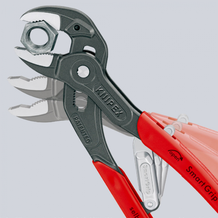 Water Pump Pliers with automatic adjustment, SmartGrip, 250mm, maximum diameter 36mm, for plumbers, KNIPEX 85 01 250 [2]