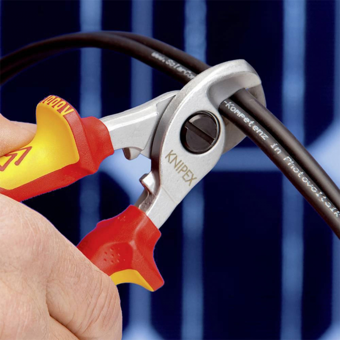 Scissors for cutting cables, KNIPEX 95 16 165, VDE, 165 mm [3]