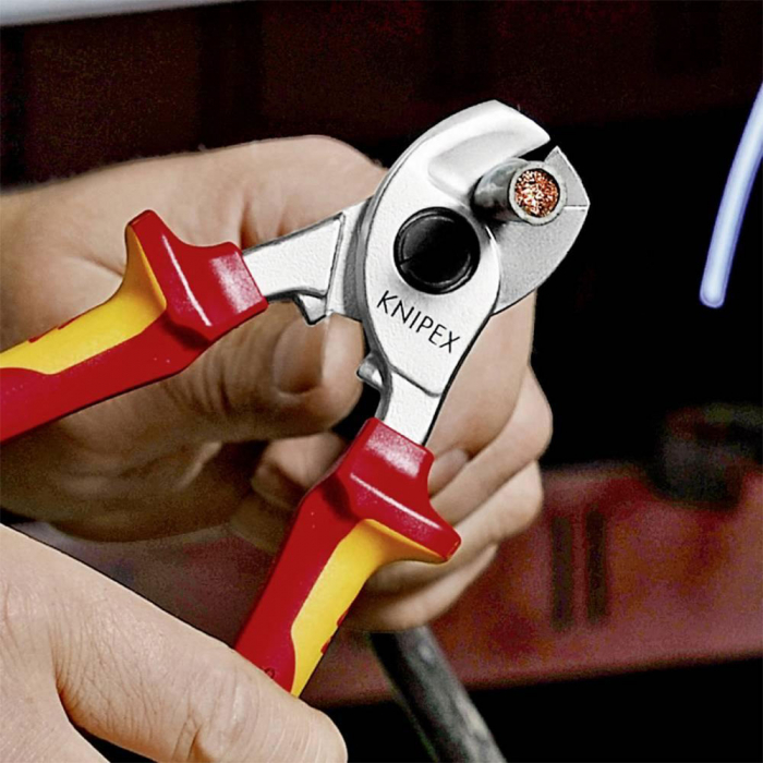 Scissors for cutting cables, KNIPEX 95 16 165, VDE, 165 mm [4]