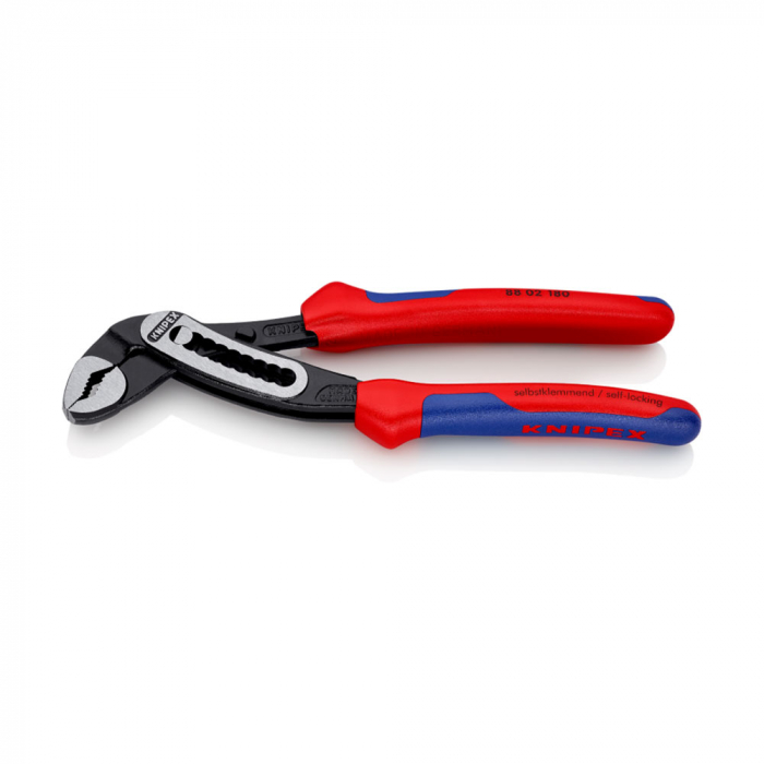 KNIPEX Alligator, 180 mm adjustable pliers, plumbing, parrot pliers, self-locking device, multicomponent handles, 88 02 180 [9]