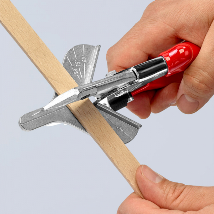 Cleste foarfeca, pentru profile din plastic si cauciuc, taiere in unghi de 45°, 215 mm, KNIPEX 94 35 215 [6]