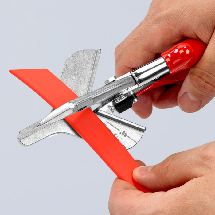 Cleste foarfeca, pentru profile din plastic si cauciuc, taiere in unghi de 45°, 215 mm, KNIPEX 94 35 215 [5]