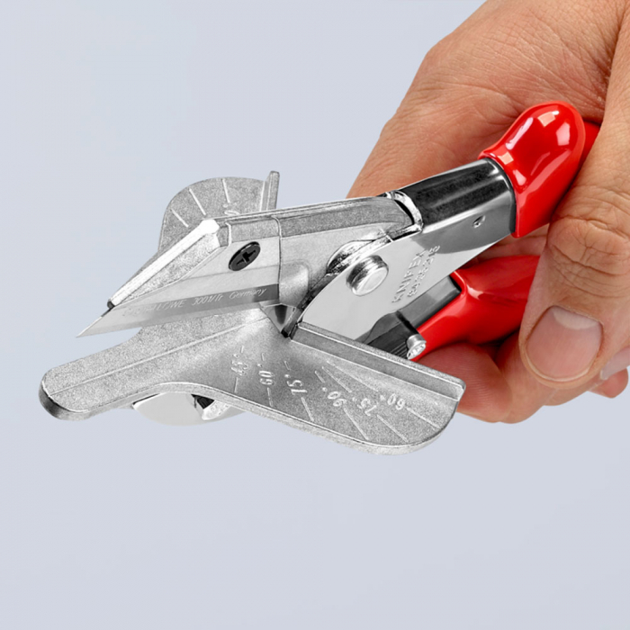 Cleste foarfeca, pentru profile din plastic si cauciuc, taiere in unghi de 45°, 215 mm, KNIPEX 94 35 215 [9]