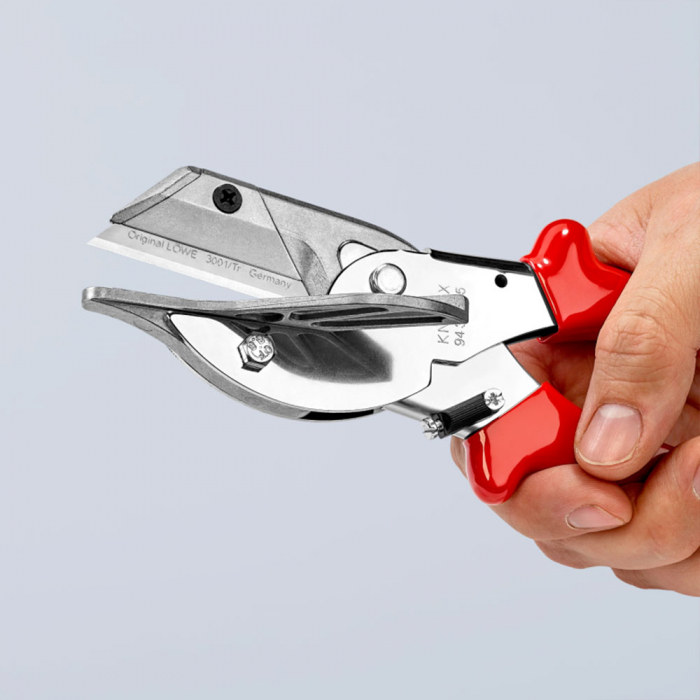 Cleste foarfeca, pentru profile din plastic si cauciuc, taiere in unghi de 45°, 215 mm, KNIPEX 94 35 215 [10]