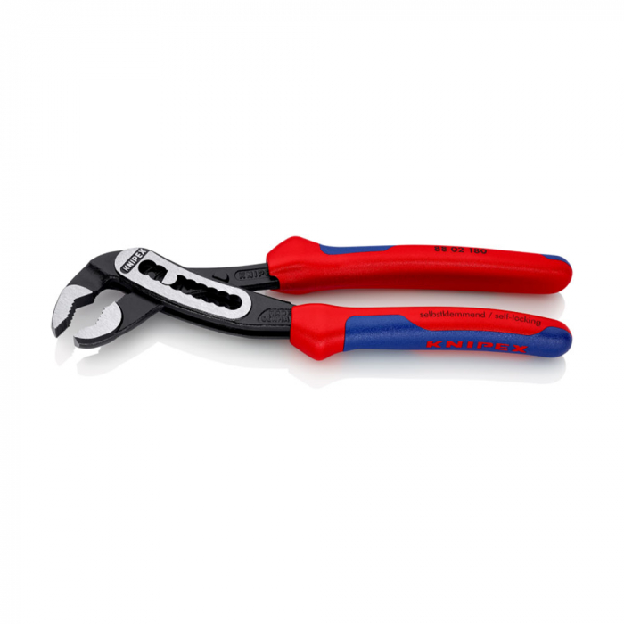 KNIPEX Alligator, 180 mm adjustable pliers, plumbing, parrot pliers, self-locking device, multicomponent handles, 88 02 180 [8]