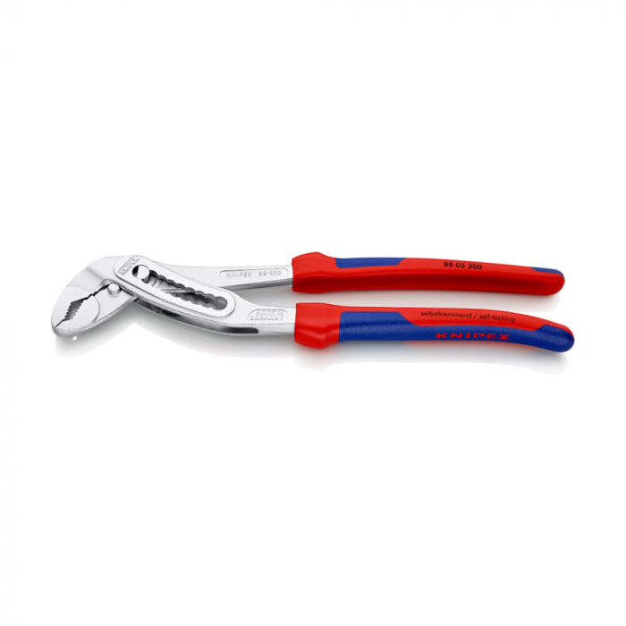 KNIPEX Alligator, 300 mm adjustable pliers, plumbing, parrot pliers, self-locking device, chrome-plated, multicomponent handles, 88 05 300 [8]