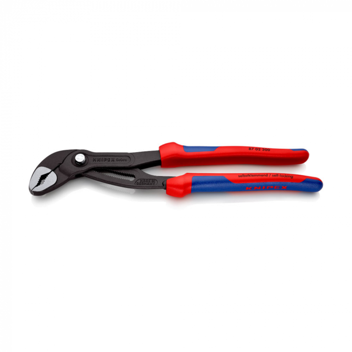 KNIPEX Cobra, 300 mm adjustable pliers for installers, parrot pliers, self-locking device, multicomponent handle, alligator pliers, 87 02 300 [10]