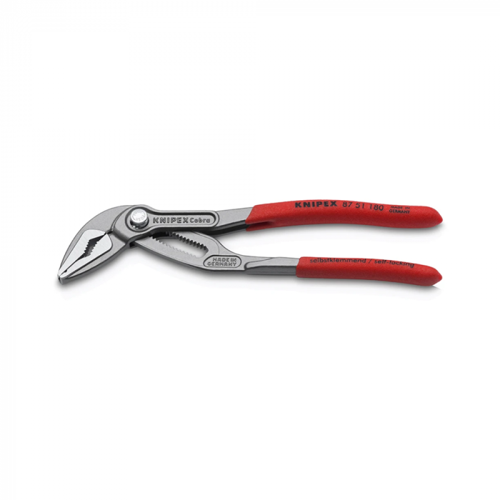 KNIPEX Cobra Extra Slim, 180 mm adjustable pliers, plumbing, automotive, parrot pliers, self-locking device, plastic handles, 87 51 180 [13]