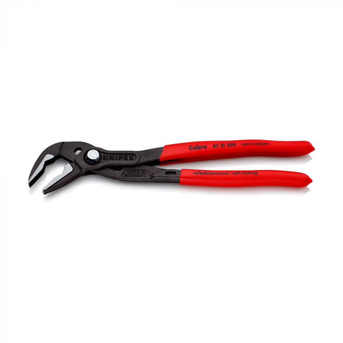 Cleste reglabil, KNIPEX Cobra Extra Slim, 250 mm, instalatii sanitare, automotive, cleste papagal, dispozitiv autoblocare, manere plastic, 87 51 250 [7]