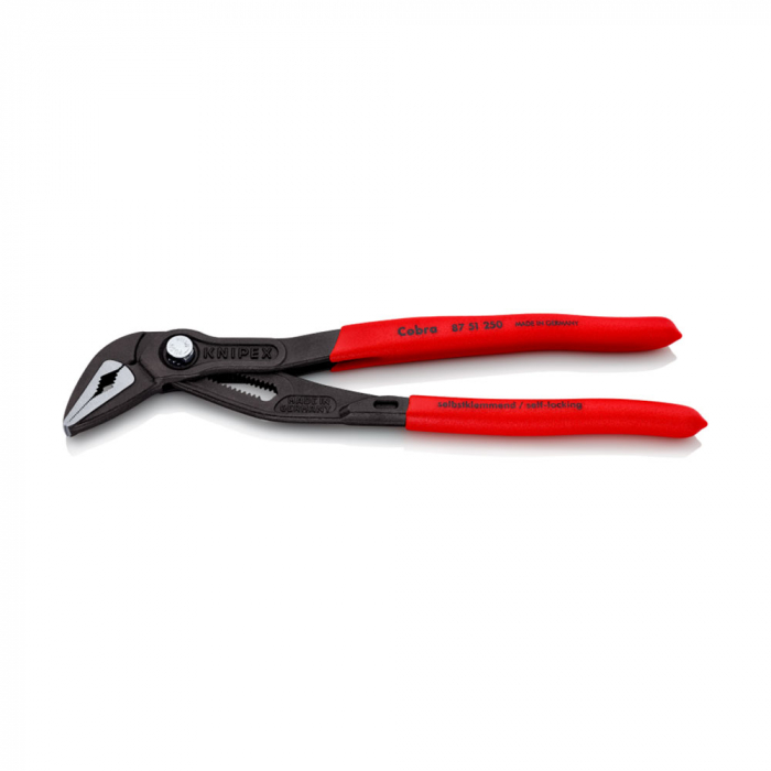 Cleste reglabil, KNIPEX Cobra Extra Slim, 250 mm, instalatii sanitare, automotive, cleste papagal, dispozitiv autoblocare, manere plastic, 87 51 250 [8]