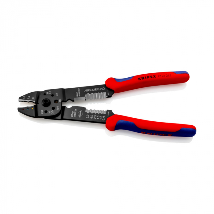 KNIPEX Crimping Pliers, M 2,6; M 3; M 3,5; M 4 si M 5, multicomponent handles, 230 mm, 97 21 215 [4]