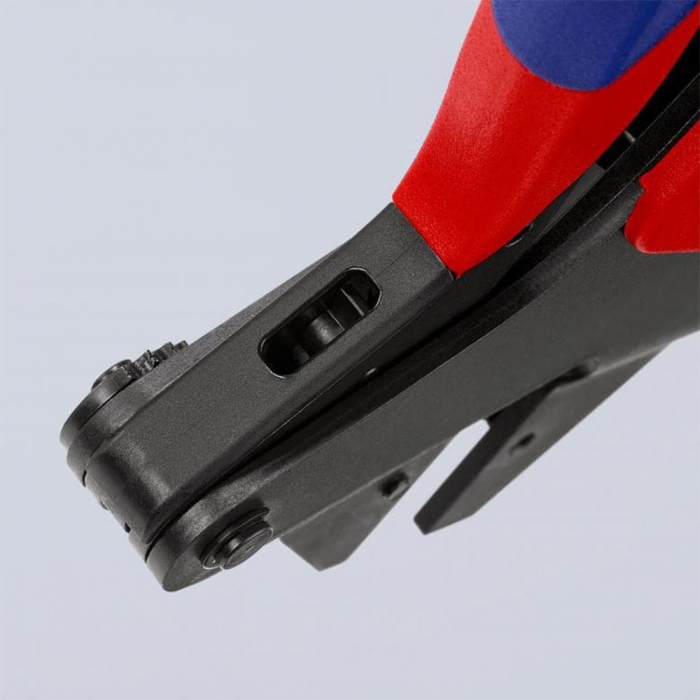 Crimping pliers for exchangeable crimping dies, high precision, click mechanism, photovoltaic panel installations KNIPEX 97 43 200 A [3]