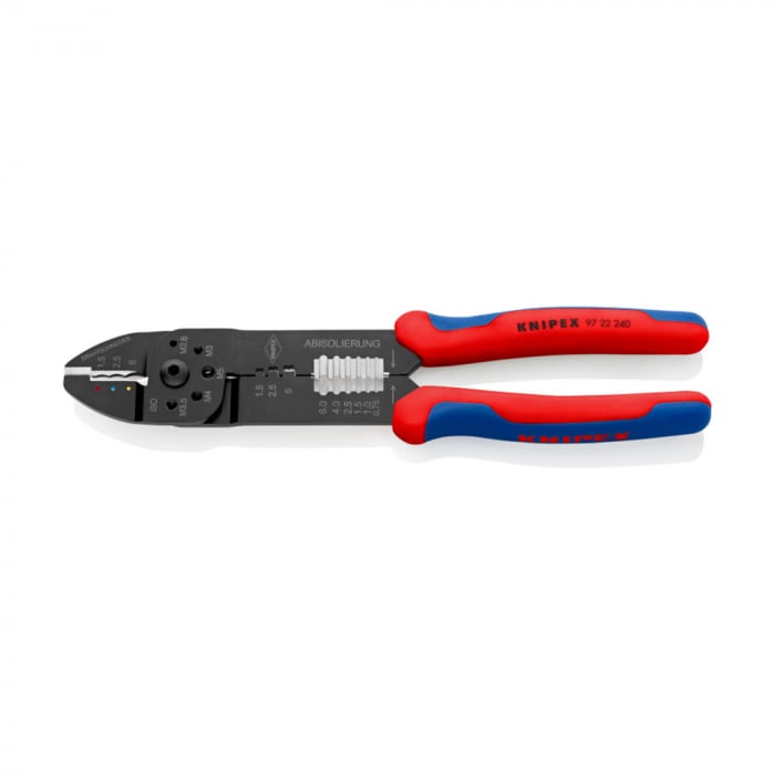 KNIPEX Crimping Pliers, M 2,6; M 3; M 3,5; M 4 si M 5, multicomponent handles, 240 mm, 97 22 240 [3]