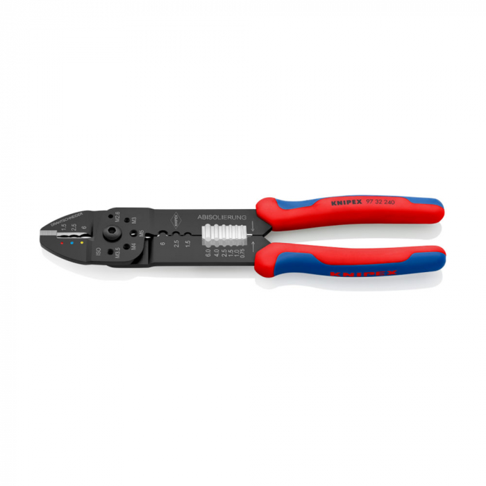 KNIPEX Crimping Pliers, M 2,6; M 3; M 3,5; M 4 si M 5, multicomponent handles, 240 mm, 97 32 240 [3]
