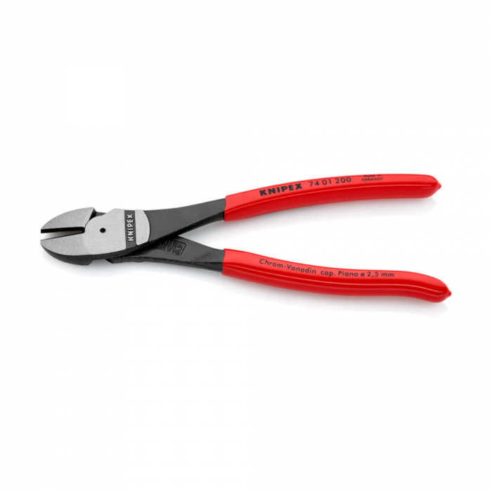High Performance Diagonal Cutter, 200mm, plastic handle, Ø 4,2 mm, KNIPEX 74 01 200 [4]