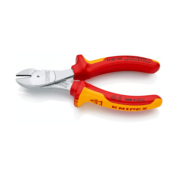 Cleste Sfic de forta VDE , taiere ultraperformanta, 160mm, maner plastic, Ø 3,4 mm, KNIPEX 74 06 160 [5]