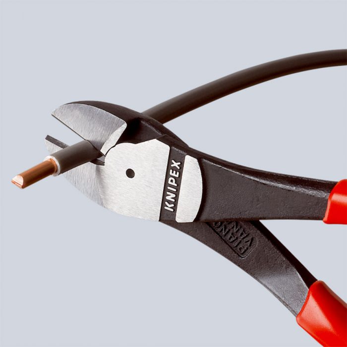 High Performance Diagonal Cutter, 180mm, multicomponent handle, opening spring, Ø 3,8 mm, KNIPEX 74 12 180 [4]