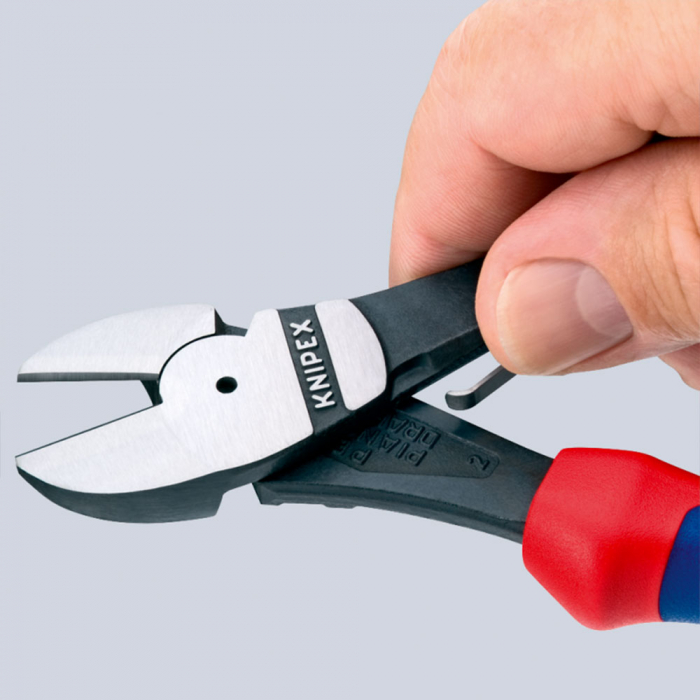 High Performance Diagonal Cutter, 180mm, multicomponent handle, opening spring, Ø 3,8 mm, KNIPEX 74 12 180 [3]