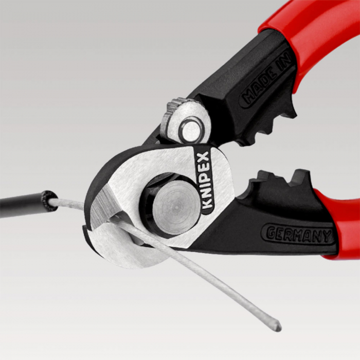 KNIPEX  Wire Rope Cutter, 190mm, multicomponent handle, Ø 7,0 mm, 95 62 190 [3]