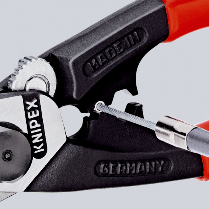 KNIPEX  Wire Rope Cutter, 190mm, multicomponent handle, Ø 7,0 mm, 95 62 190 [4]
