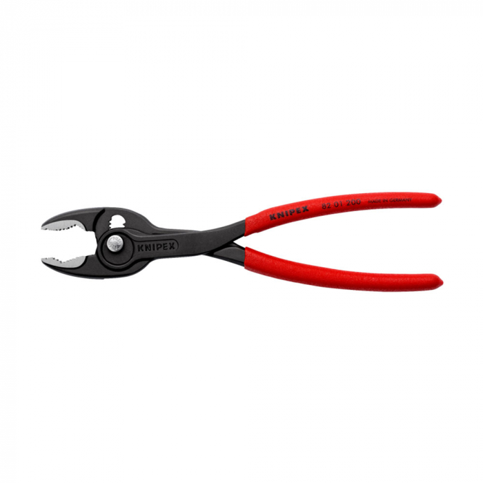 Slip Joint Pliers, TwinGrip, 200mm, Large front and side gripping capacity, plastic handle, KNIPEX 82 01 200 [18]