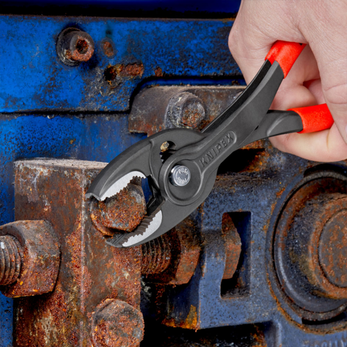 Slip Joint Pliers, TwinGrip, 200mm, Large front and side gripping capacity, plastic handle, KNIPEX 82 01 200 [6]