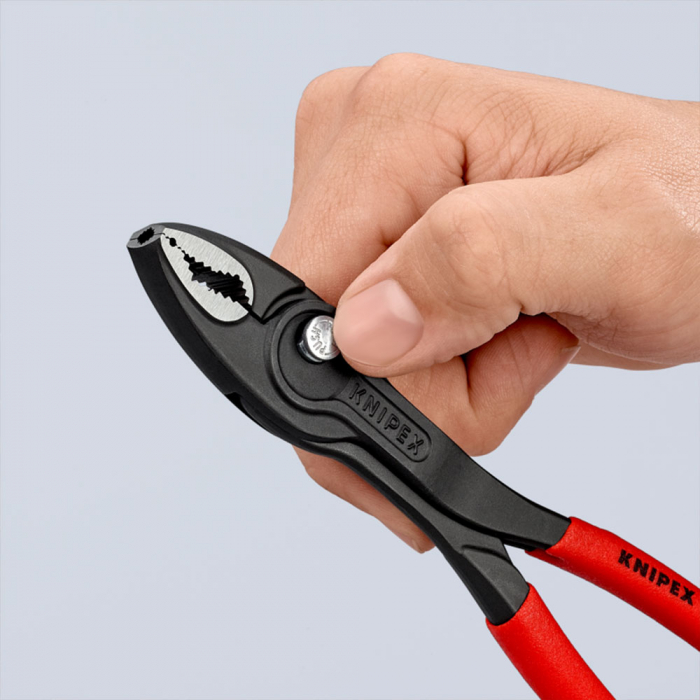 Slip Joint Pliers, TwinGrip, 150mm, Large front and side gripping capacity, plastic handle, KNIPEX 82 01 150 [13]