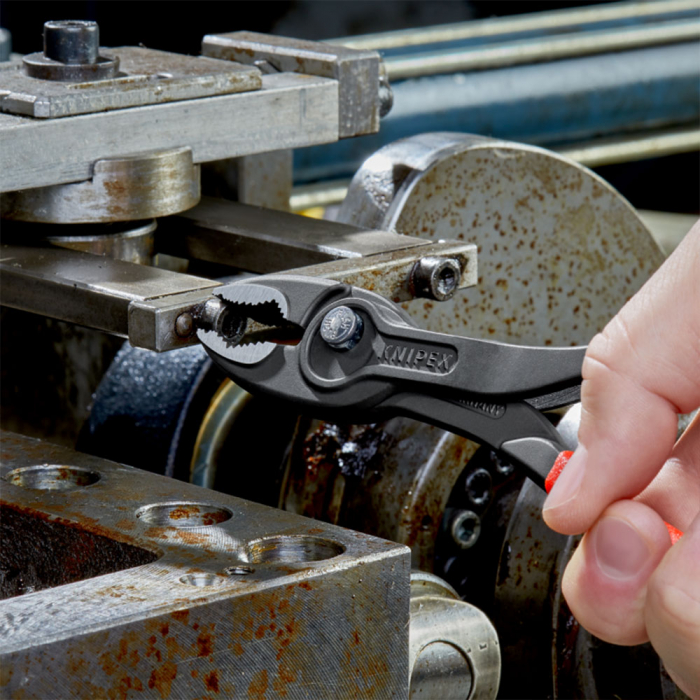 Cleste cu prindere frontala, TwinGrip, 200mm, parghie mare, maner plastic, KNIPEX 82 01 200 S02 Editie Craciun [8]