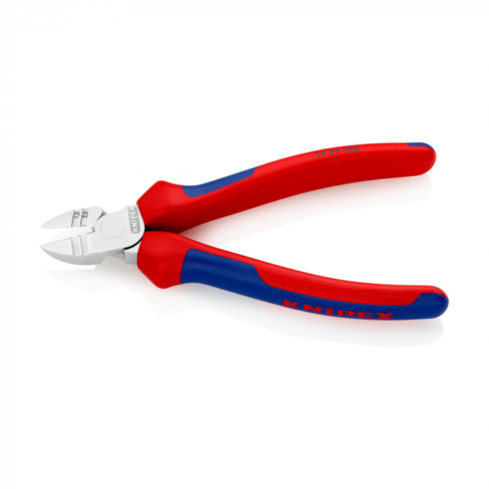 Cleste Sfic pentru dezizolat cu parghie ridicata, cromat, manere multicomponent, 160 mm, KNIPEX 14 25 160 [3]