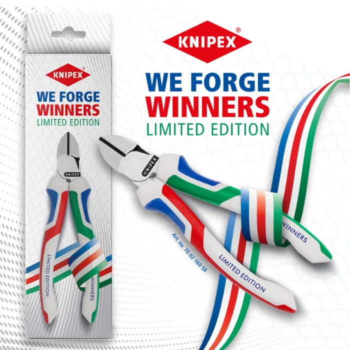 Cleste Sfic pentru dezizolat „We forge winners” , manere multicomponent, 160 mm, KNIPEX 74 02 160 S8 [5]