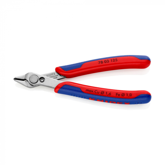 Electronic Super Knips, high performance cutting, 125mm, multicomponent handle, Ø 1,6 mm, KNIPEX 78 03 125 [4]