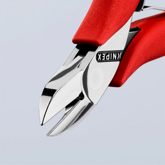 Cleste Sfic pentru instalatii electronice, taiere ultraperformanta, 115mm, maner plastic, Ø 1,6 mm, KNIPEX 77 01 115 [3]