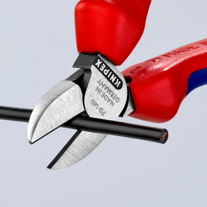 Cleste Sfic, taietor lateral, maner multicomponent, 140mm, KNIPEX 70 02 140 [4]