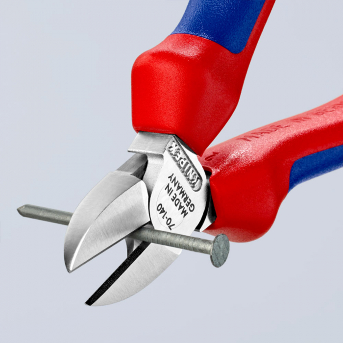 Cleste Sfic, taietor lateral, cromat, maner multicomponent, 140mm, KNIPEX 70 05 140 [3]